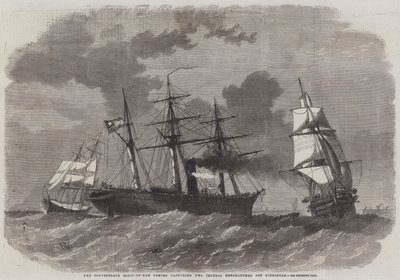 The Confederate Sloop-of-War Sumter capturing Two Federal Merchantmen off Gibraltar by Edwin Weedon